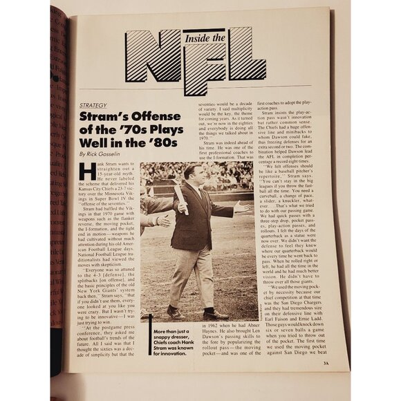 1984 NFL GameDay Magazine Broncos V Steelers AFC NFC Playoff Program Collectible - Picture 4 of 7